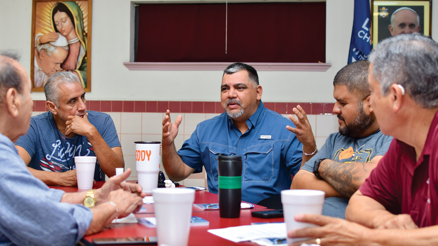 Knights of Columbus Council 9626 Cor meeting at San Martin de Porres Church in Laredo, Texas, April 27, 2023. (Photo by Goyo Lopez)