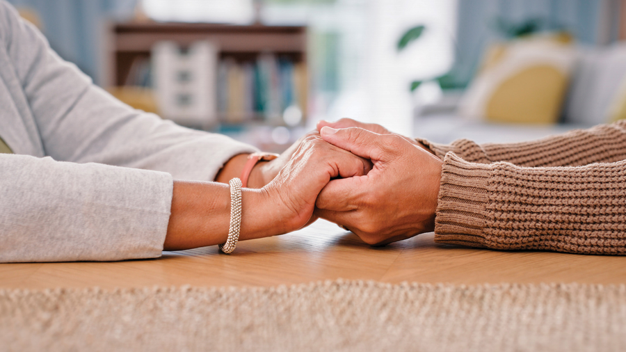 People holding hands