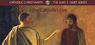 Artwork depicting Christ before Pilate