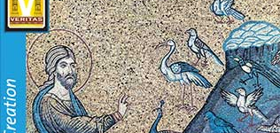 Creation of the Birds (a Byzantine mosaic from the 12th-mid 13th century). Duomo, Monreale, Italy