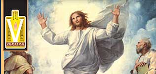 Artwork of Jesus with his arms raised. 