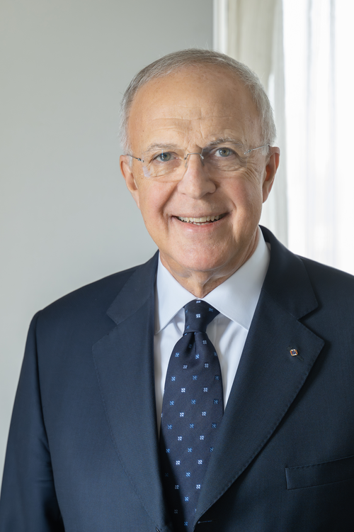 Former Supreme Knight Carl Anderson smiles for a photo.