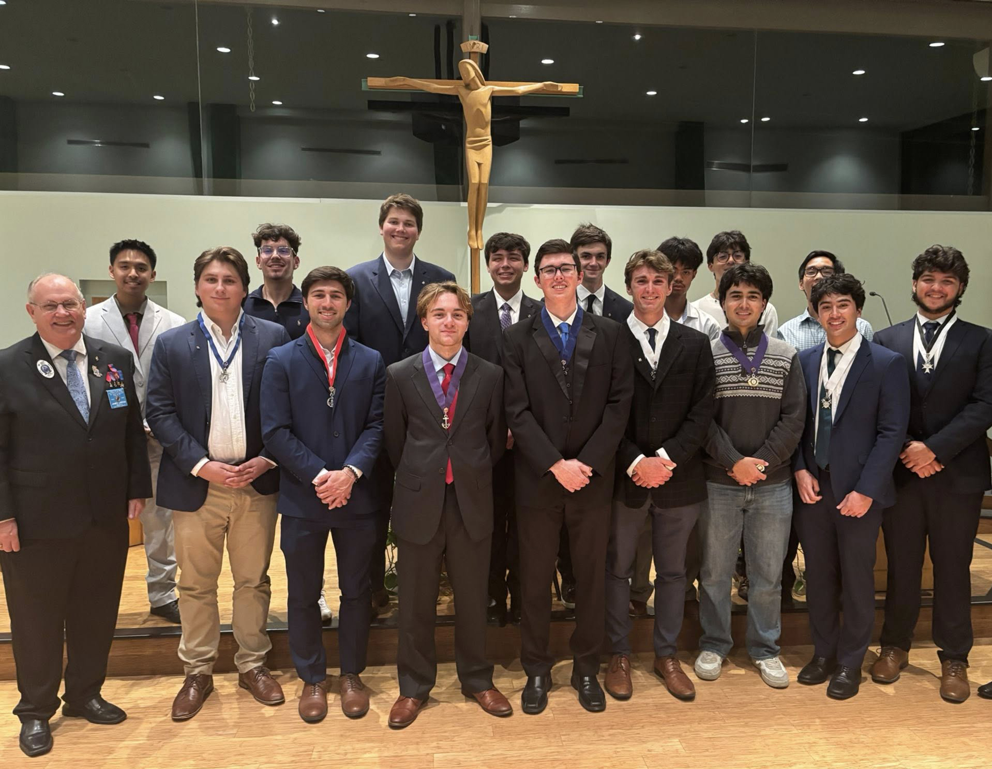 Members of St. Pier Giorgio Frassati Council 18676 at their exemplification and officer installation.