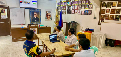 Knights from Sta. Quiteria Council 8751 in Caloocan City, Luzon North, engage in discussion during a recent Cor gathering. 