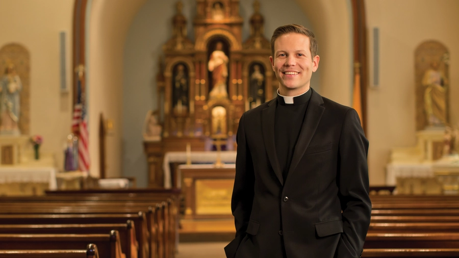 Father Ryan Kaup (Photo by Bob Ervin)