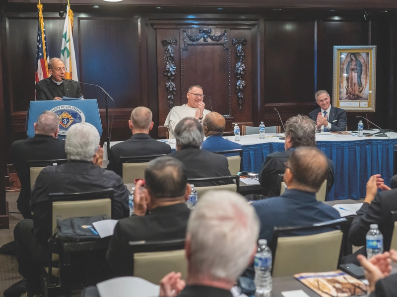 State Chaplains meeting in the Blessed Michael McGivney Pilgrimage Center in New Haven, Conn.