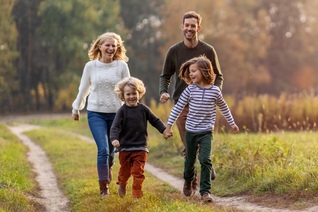 Family walking