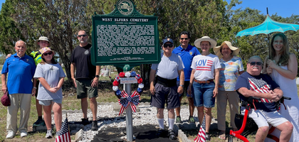 Sir Knights of Father Gerard Powers Assembly 2882 in New Port Richey, Fla., and family members place flags on veterans’ graves at West Elfers Cemetery during Memorial Day weekend.