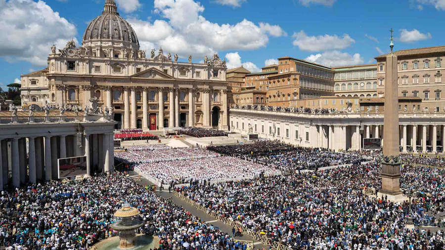 More than 250,000 mourners attend the funeral Mass of Pope Francis on April 26, 2025