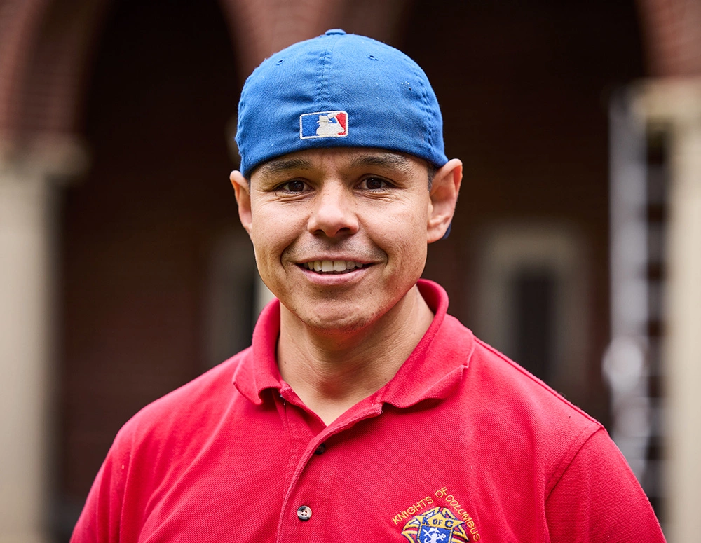 Grand Knight Hector Nu&ntilde;ez during a recent service day at St. Mary&rsquo;s Cathedral.