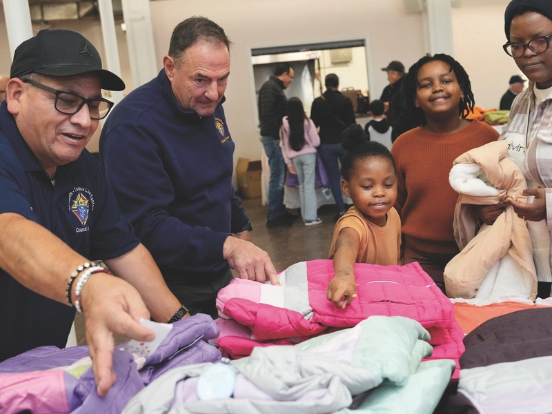 Coats for Kids distribution at All Saints Parish in Waterbury