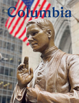 A bronze statue of Blessed Michael McGivney stands in front of St. Patrick’s Cathedral in New York before its installation there in February 2025. 