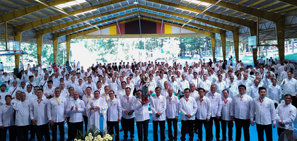 More than 500 Knights from councils in the Diocese of Imus, Luzon South, gather for a Marian symposium organized by Knights in the diocese. 