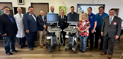 Members of Point Loma Council 3947 in San Diego, along with officers of the California State Council and staff from Culture of Life Family Services, gather around two new ultrasound machines funded by the Knights. The council raised $26,600 for the machines, including $13,300 from 4US, a pro-life nonprofit. The Supreme Council matched the full amount through the Ultrasound Initiative. Father Scott Herrera, pastor of St. Mary Catholic Church and a brother Knight, blessed the machines during a ceremony. Since 2013, Council 3947 has helped fund 12 new ultrasound machines.