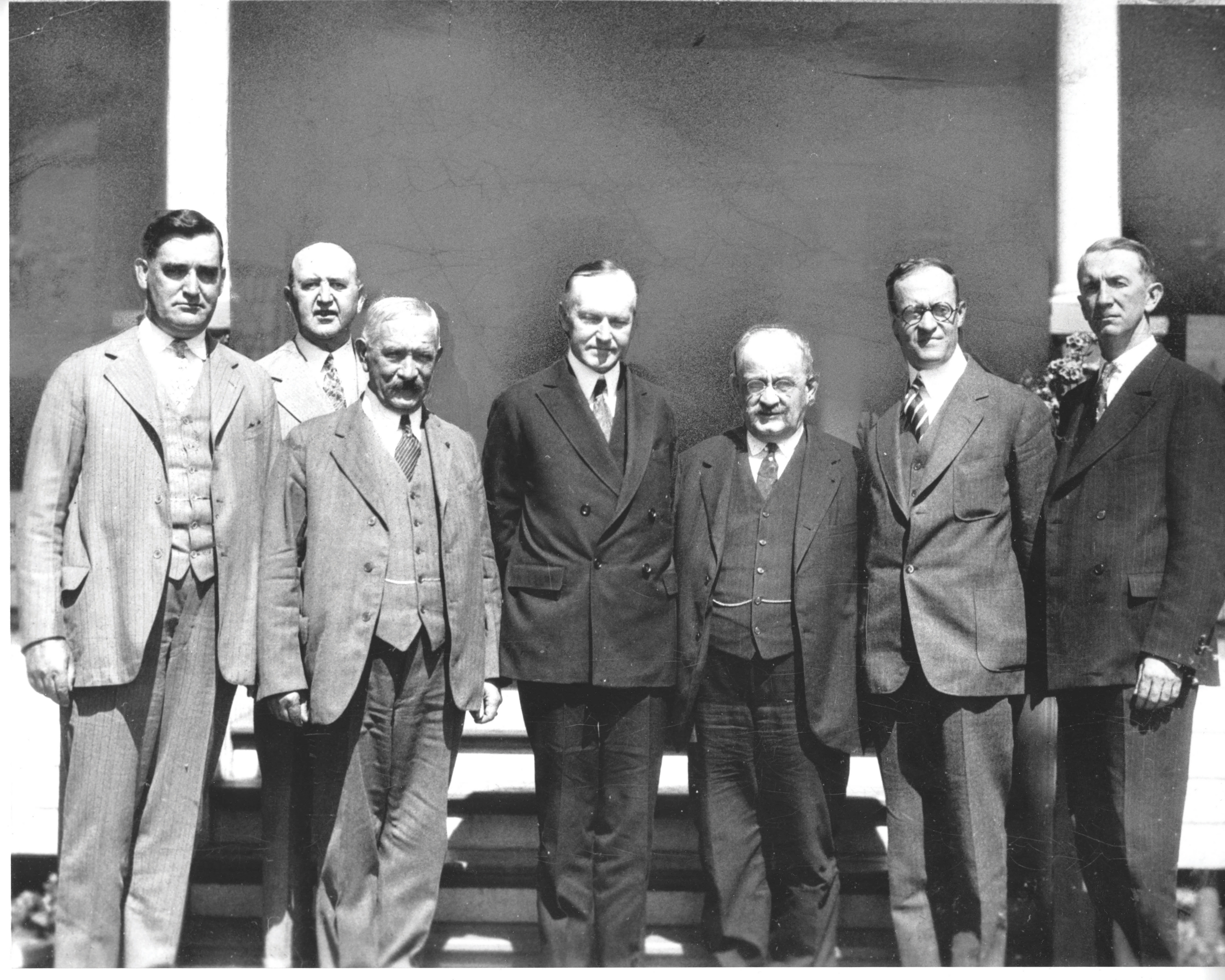 A K of C delegation meets with President Calvin Coolidge on Sept. 1, 1926, to discuss religious persecution in Mexico.