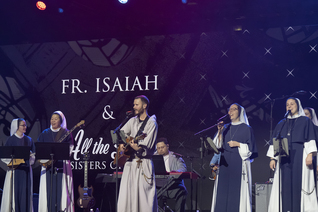 Father Isaiah and Sisters of Life band perform at Life Fest