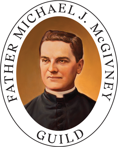 KofC Father McGivney emblem.