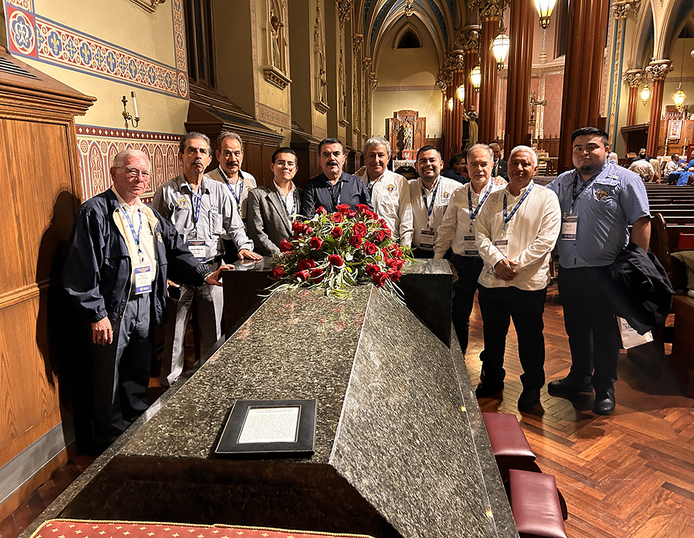 Mexico Knights Gather At Tomb Of Blessed Michael McGivney
