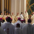 Archbishop Paul S. Coakley of Oklahoma City leads bishops in consecrating the United States to the Sacred Heart of Jesus at the Basilica of the National Shrine of Mary, Queen of the Universe in Orlando, Fla.