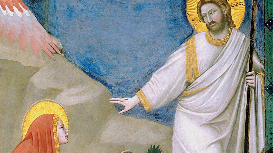 Noli me tangere (detail), 1305, by Giotto / Photo © Electa / Bridgeman Images