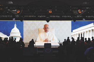 Pope Leo XIV sends greetings via video to the 143rd Supreme Convention.