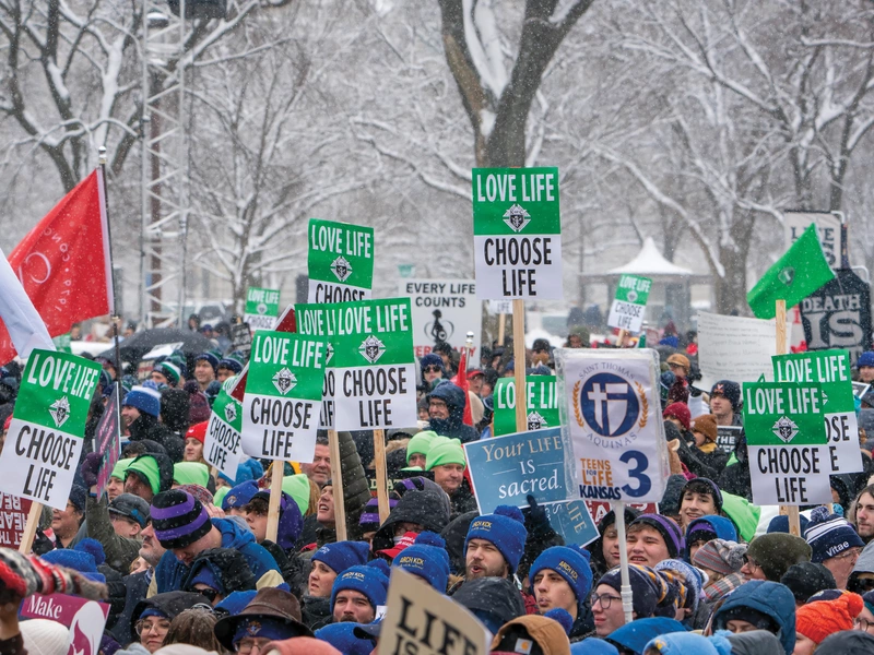 Knights of Columbus and other pro-life advocates hold K of C &ldquo;Love Life, Choose Life&rdquo; before the March for Life in Washington, D.C.