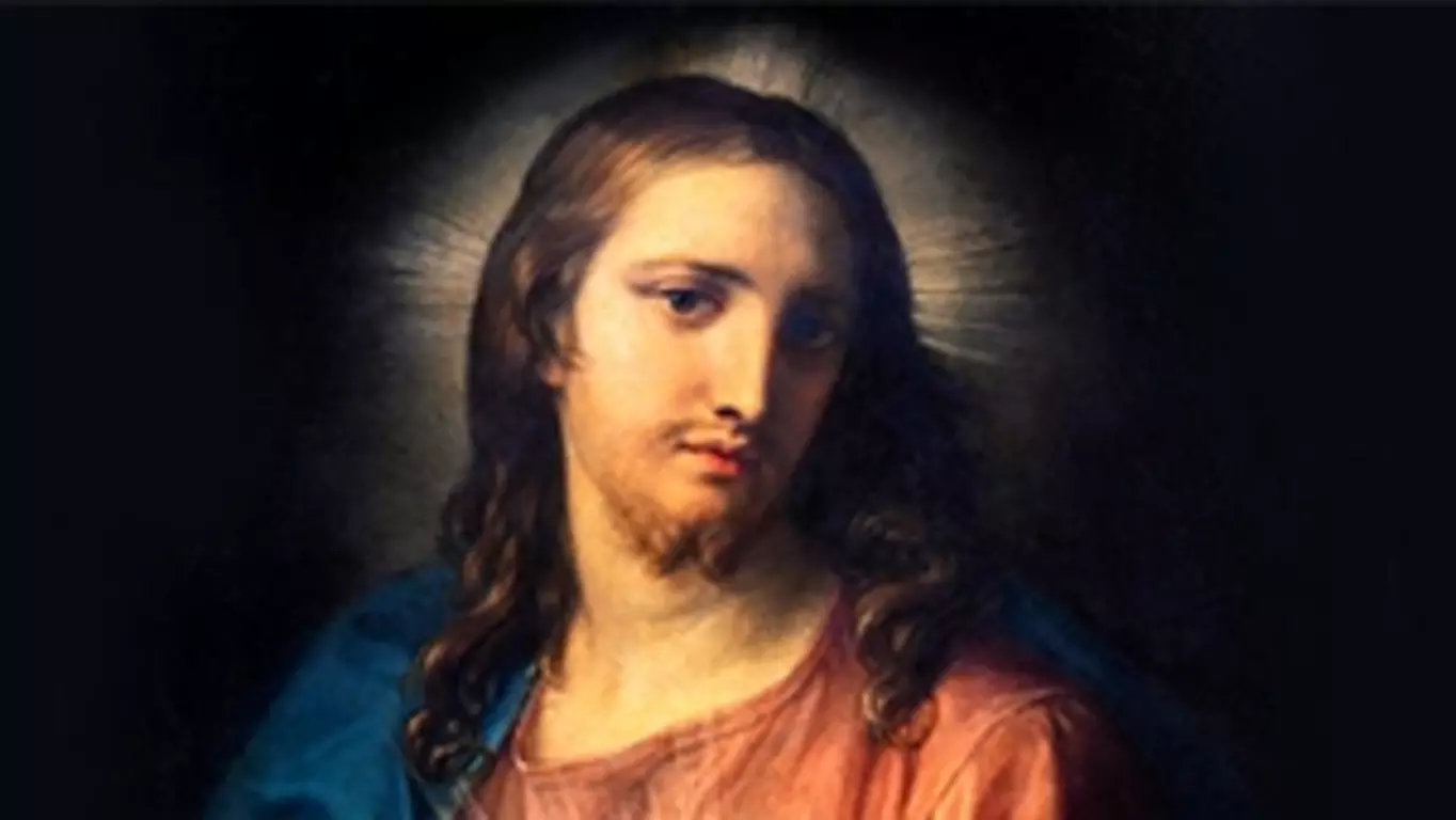 Famous image of the Sacred Heart of Jesus, painted in 1767 by Pompeo Batoni.