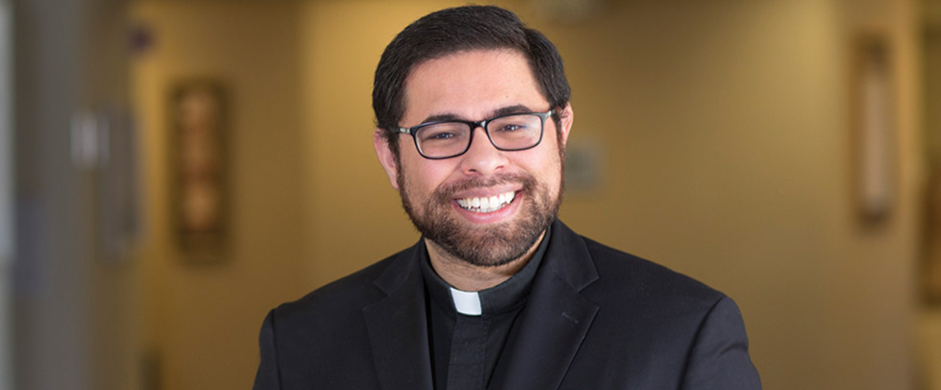Knights of Columbus seminarian pausing for a photo.