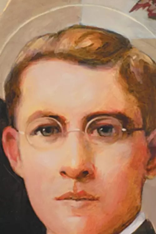 St. José María Robles Hurtado cropped painting of his face with a halo.