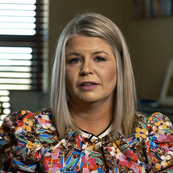 Dean Wolf video still from where she remembers he late husband Brad Wolf.