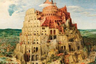 The Tower of Babel (1563, oil on oak wood) by Peter Breugel the Elder (c. 1525–1569)