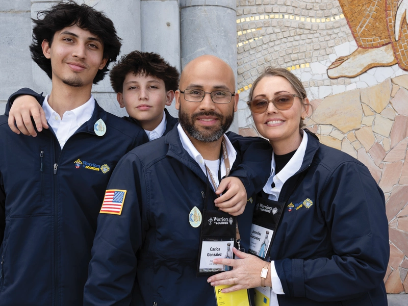 Jennifer Gonzales and her husband,Carlos, with their sons, Pablo and Alex