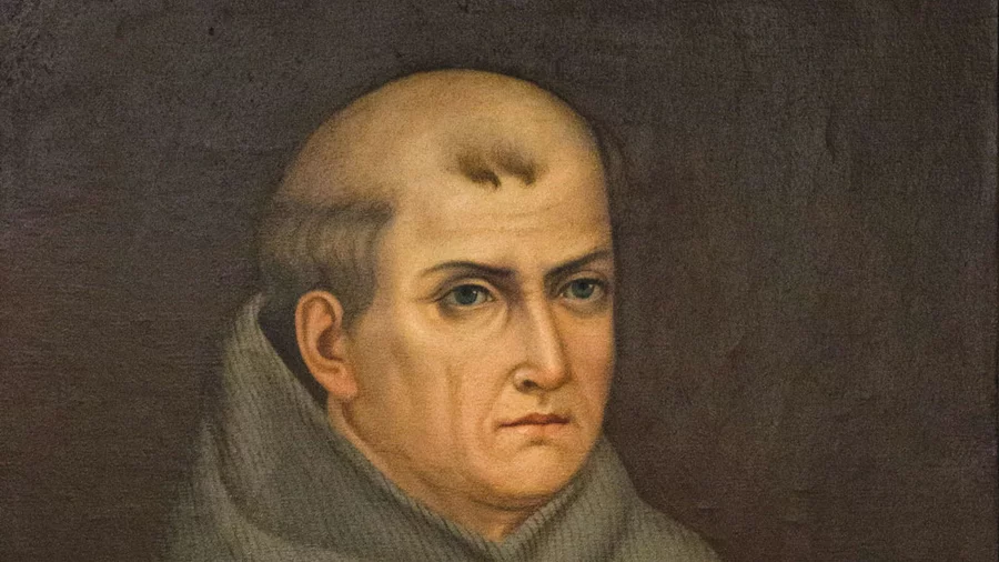 A painting of St. Junípero Serra
