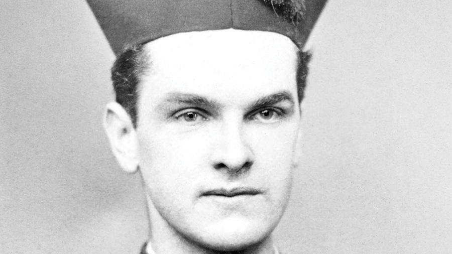 Michael McGivney is pictured during his seminary days in Baltimore. The photo was included in a photo album of Father Alphonse Magnien, a long-time professor who became superior at the seminary in 1878.