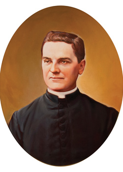 Portrait of Father McGivney by Chas Fagan