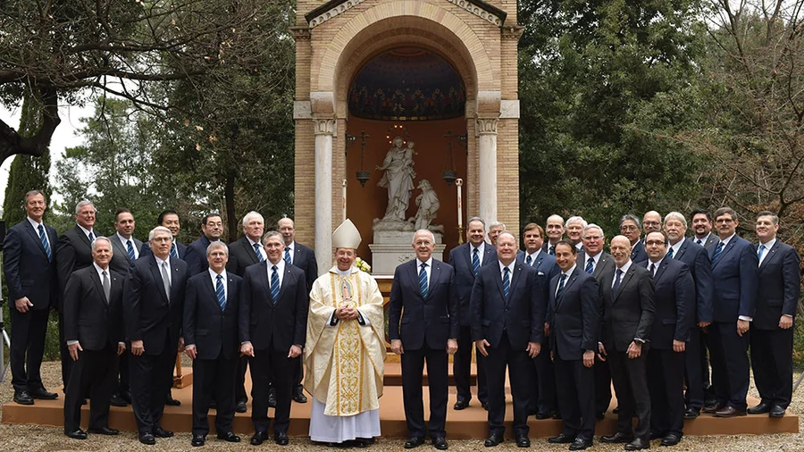 Supreme Chaplain Archbishop William Lori of Baltimore, Supreme Knight Carl Anderson, the Knights of Columbus Board of Directors