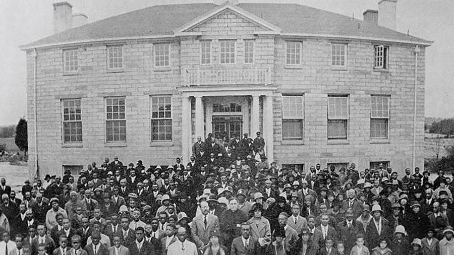 The Cardinal Gibbons Institute, a Catholic school dedicated to serving African Americans, is dedicated in Ridge, Md., on Oct. 18, 1925.