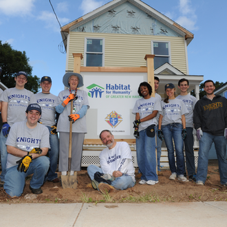 Knights of Columbus councils work with Habitat for Humanity.