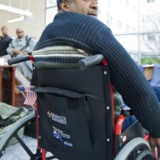In 2009, the Knights worked with American Wheelchair Mission to provide wheelchairs to veterans in Washington, D.C.