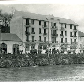 Knights of Columbus used this hotel to host American soldiers visiting Lourdes.