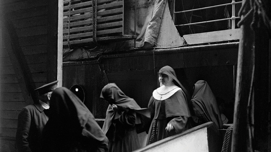 Some of the first religious refugees arrive in New York the day the Calles Law takes effect — Aug. 1, 1926. During the persecution, hundreds of priests and religious left Mexico in exile. Many were helped by the Knights of Columbus.