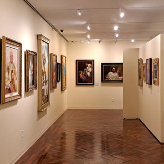 Photo of the temporary exhibit "Do This In Memory of Me: National Sacred Art Exhibit."