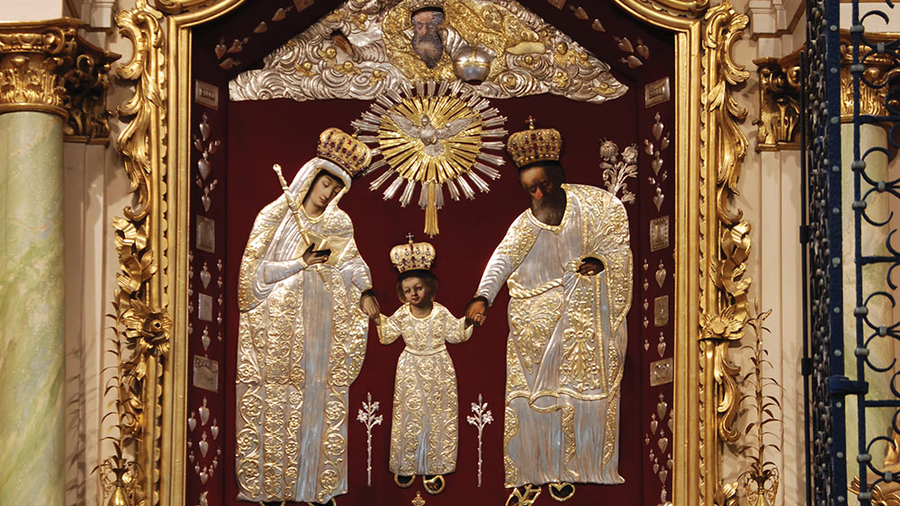  icon of the Holy Family at the National Shrine of St. Joseph in Kalisz, Poland