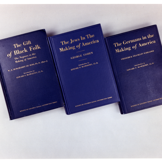 The Racial Contribution Series highlighted the contributions of three minority groups. The Gift of Black Folk was researched and written by W.E.B. Du Bois.