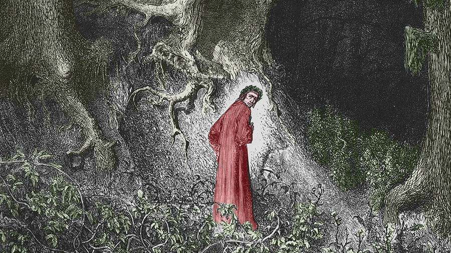 Dante wanders lost and alone