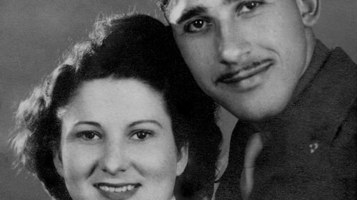 U.S. Army Master Sgt. Louis Graziano is pictured with his future wife, Sta  Sgt. Eula “Bobbie” Shaneyfelt